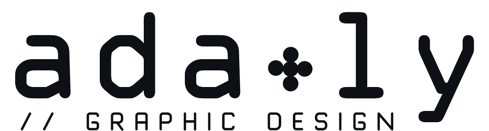New recolored logo that says Ada Ly Graphic Design